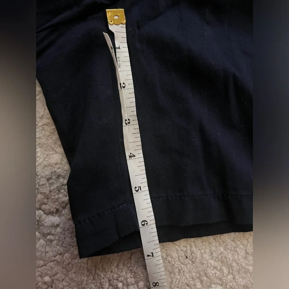 NWT LOFT Navy Blue 6” Mid Waist Shorts Chino Dress Sz 2 Small XS